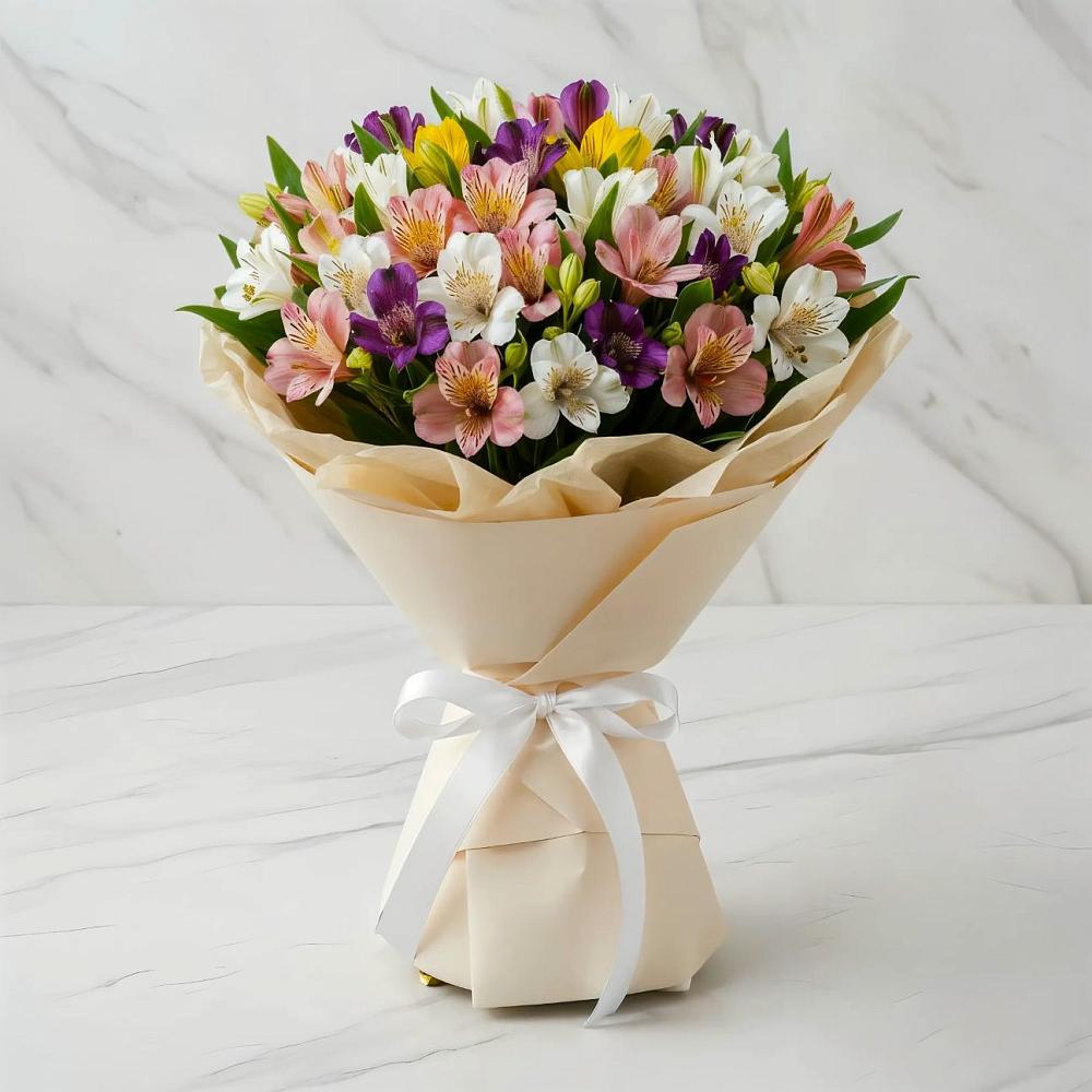 Букет цветов из: Альстромерии в Лесной Кировской области