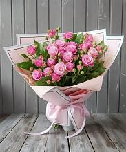 Букет Розовый кустик в Лесной Кировской области