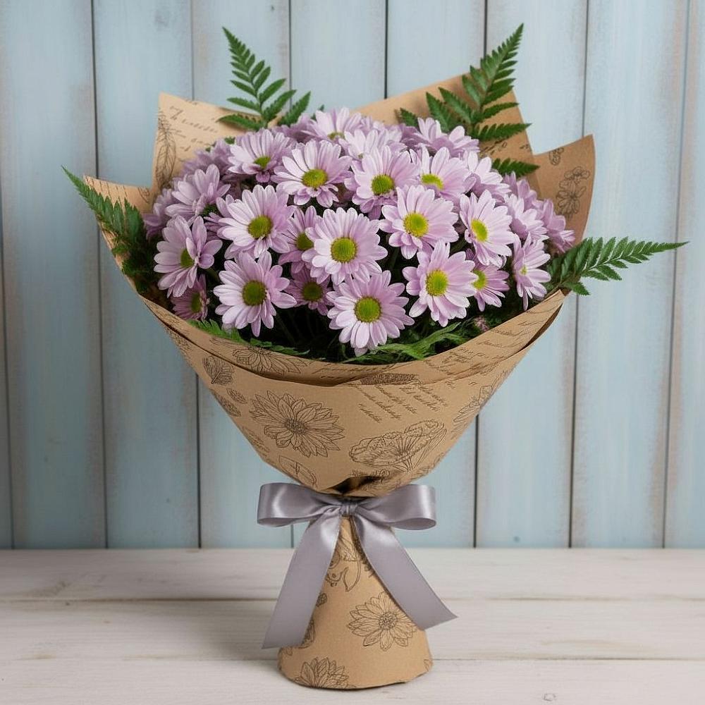 Букет цветов из: Хризантемы в Лесной Кировской области
