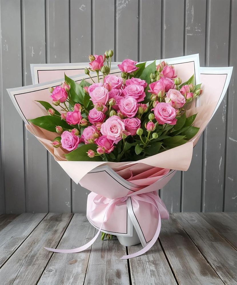 Букет Розовый кустик в Лесной Кировской области