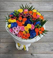 Букет цветов из:  Розы и Хризантемы в Лесной Кировской области