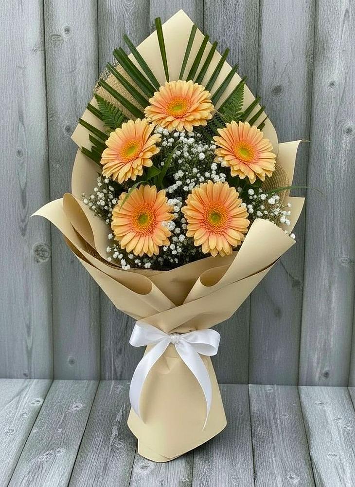 Букет цветов из: Герберы в Лесной Кировской области
