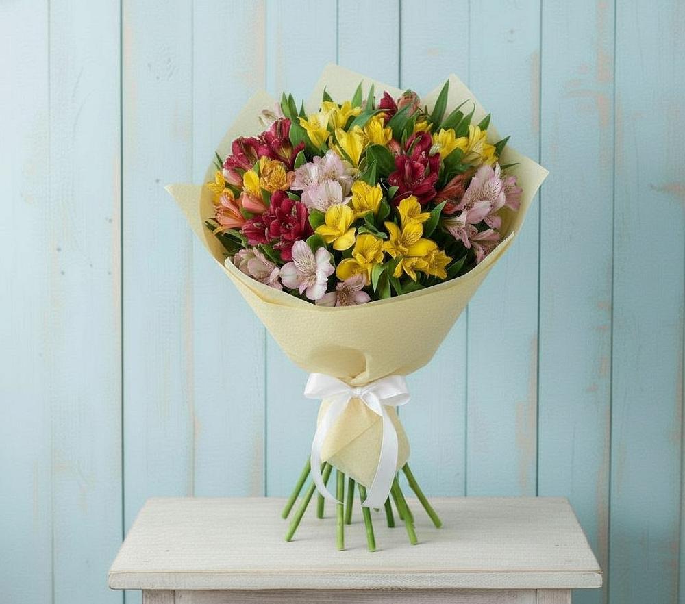 Букет цветов из: Альстромерии в Лесной Кировской области