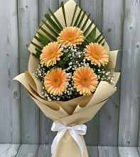 Букет цветов из:  Герберы в Лесной Кировской области