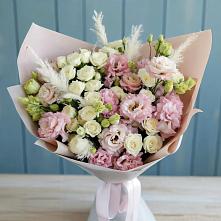 Букет цветов из:  Альстромерии и Розы в Лесной Кировской области