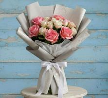 Букет цветов из:  Розы #REPLACE_PRED# Лесной Кировской области